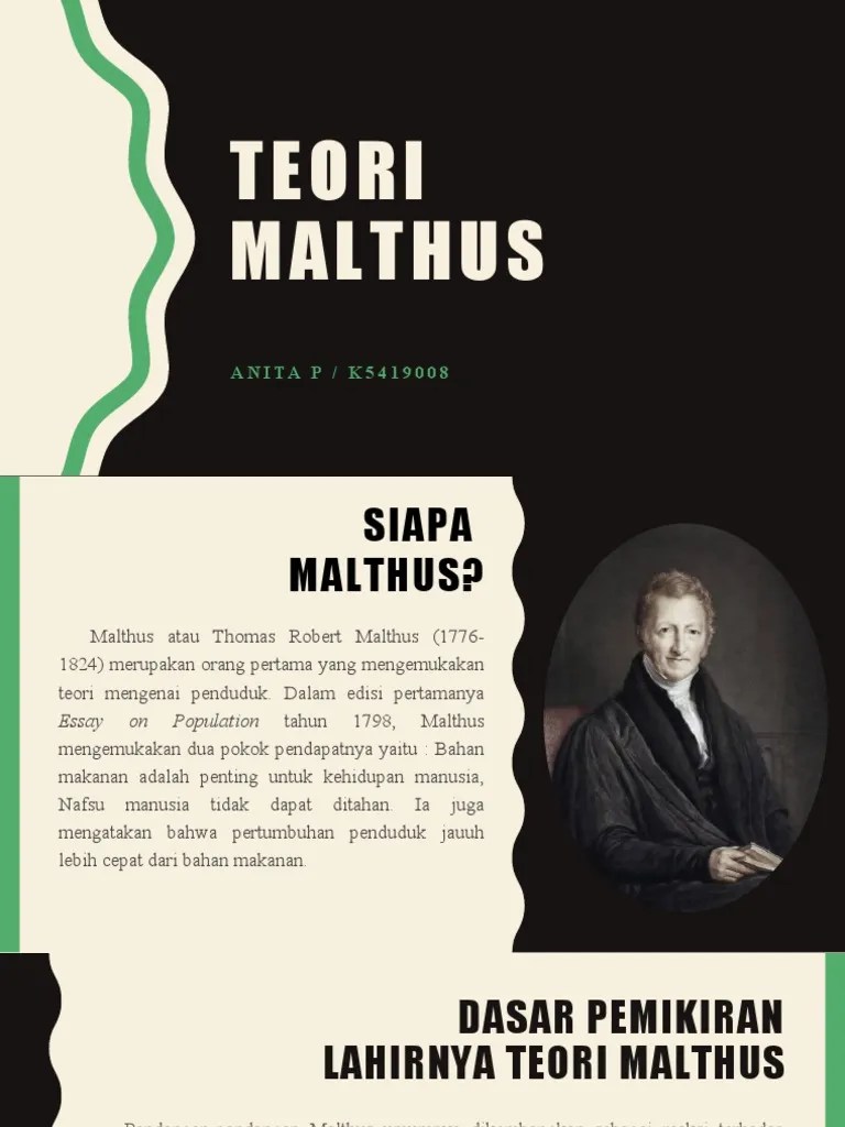Kelebihan Dan Kekurangan Teori Malthus | PDF