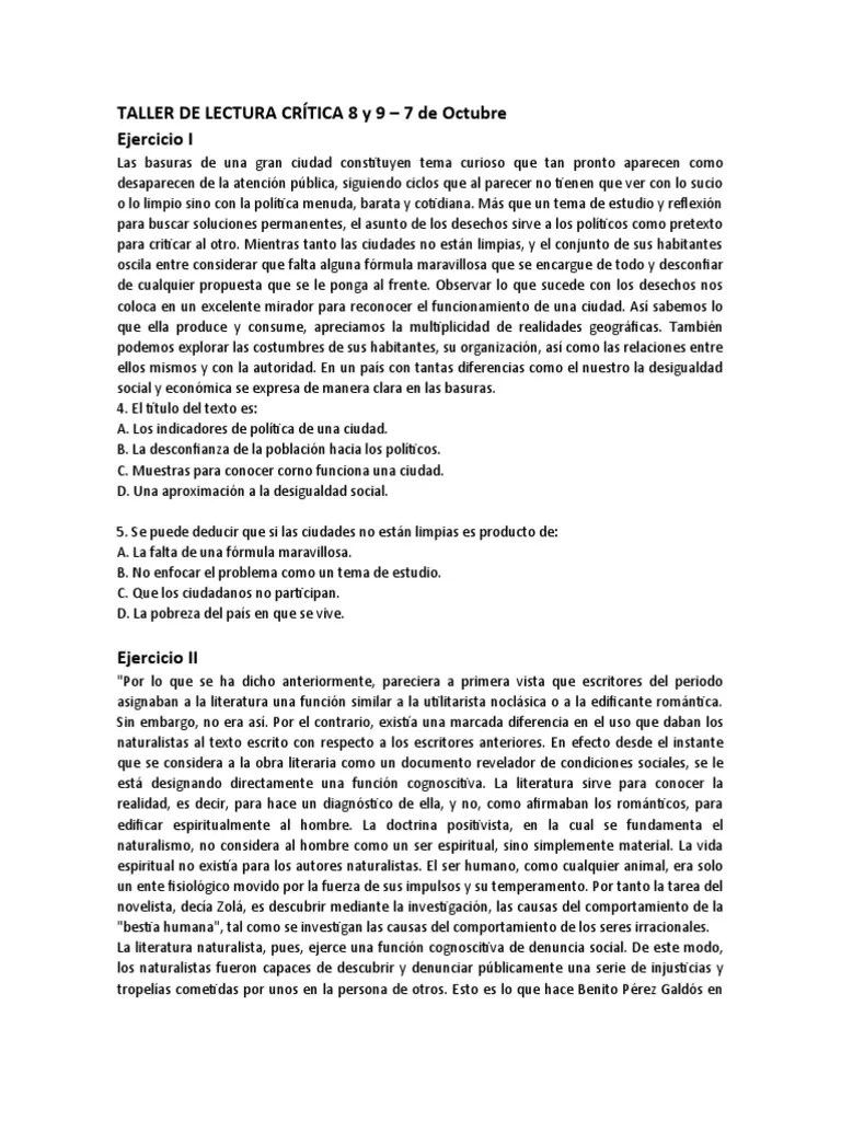 TALLER DE LECTURA CRÍTICA 8 Y 9 | PDF | Crimea | Verdad