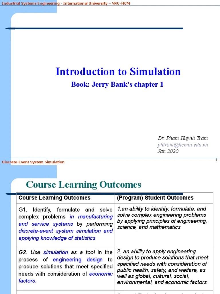 Industrial Systems Engineering Simulation Title | PDF | Simulation ...
