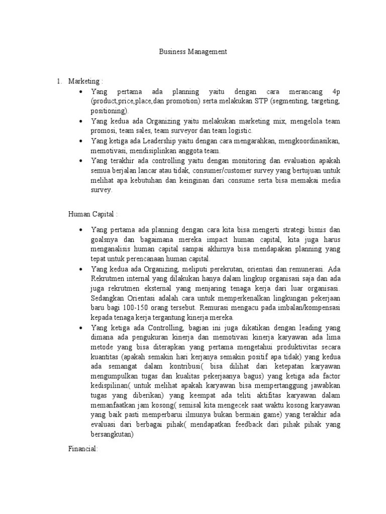 Business Management | PDF