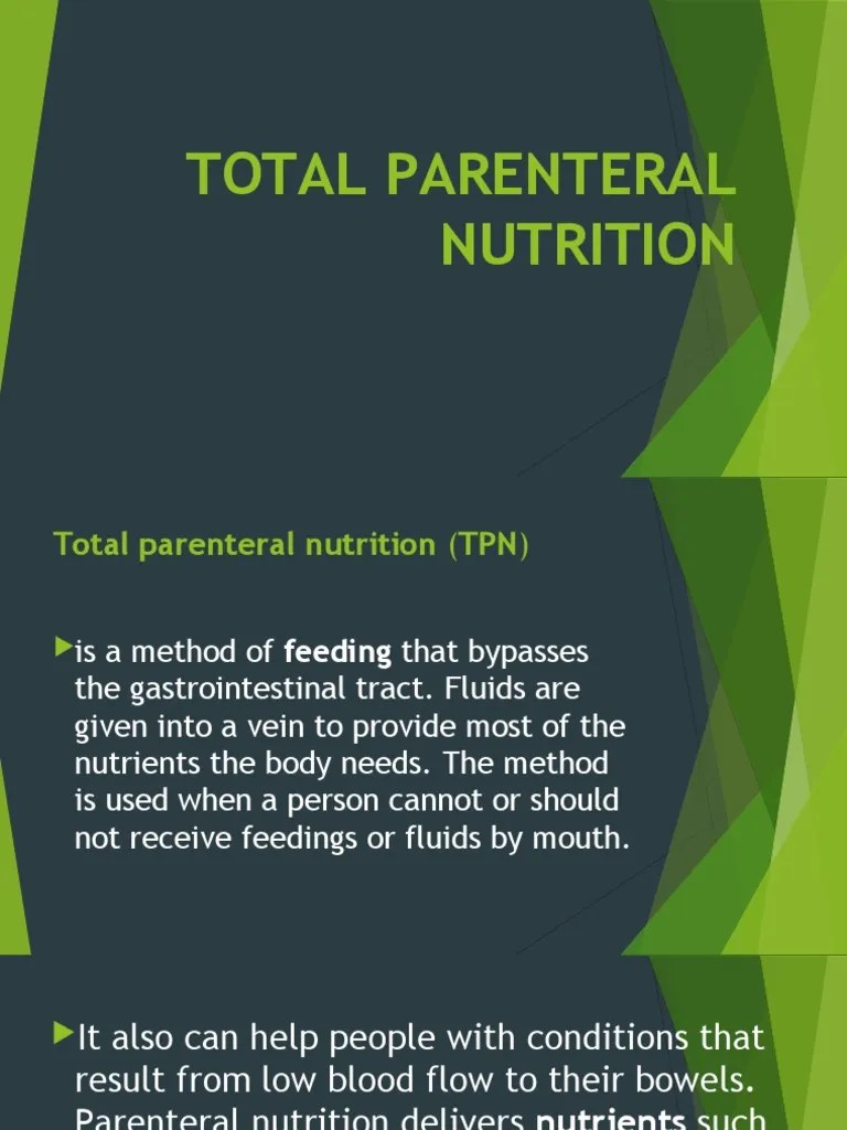 Total Parenteral Nutrition | PDF