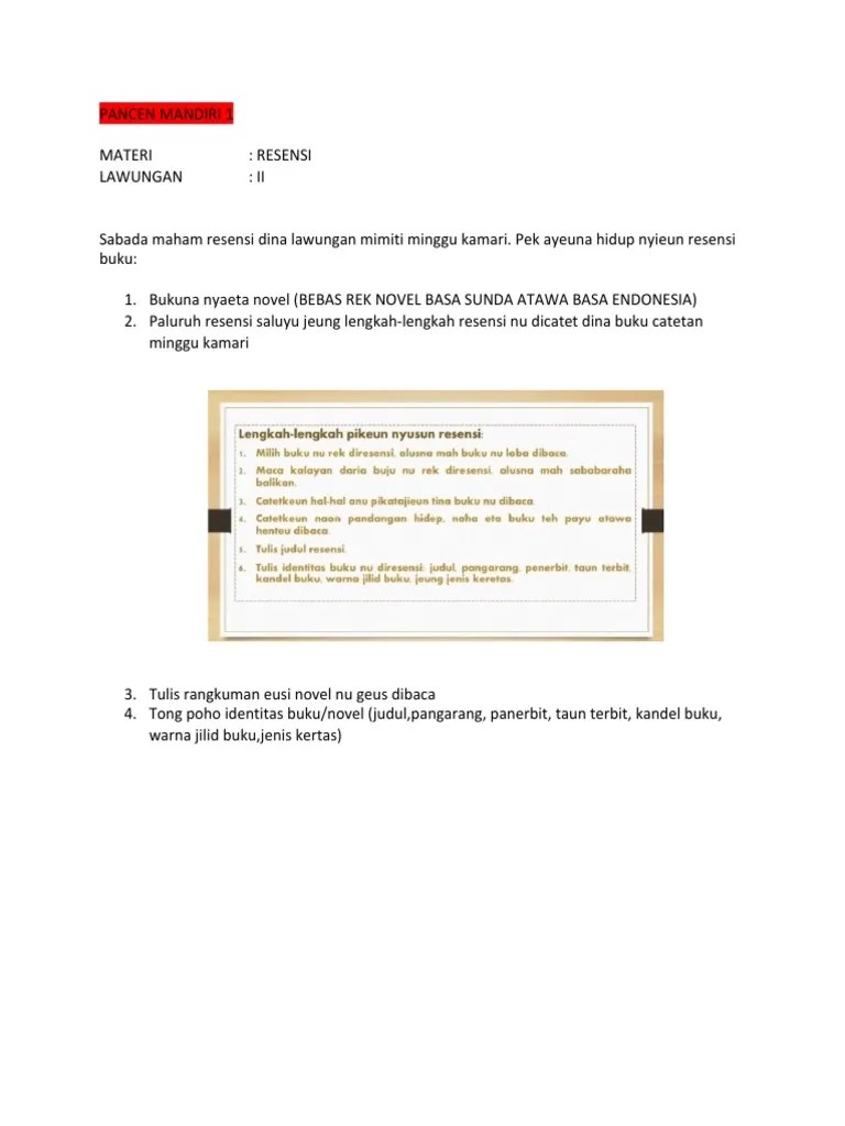 Tugas B.sunda Resensi 1