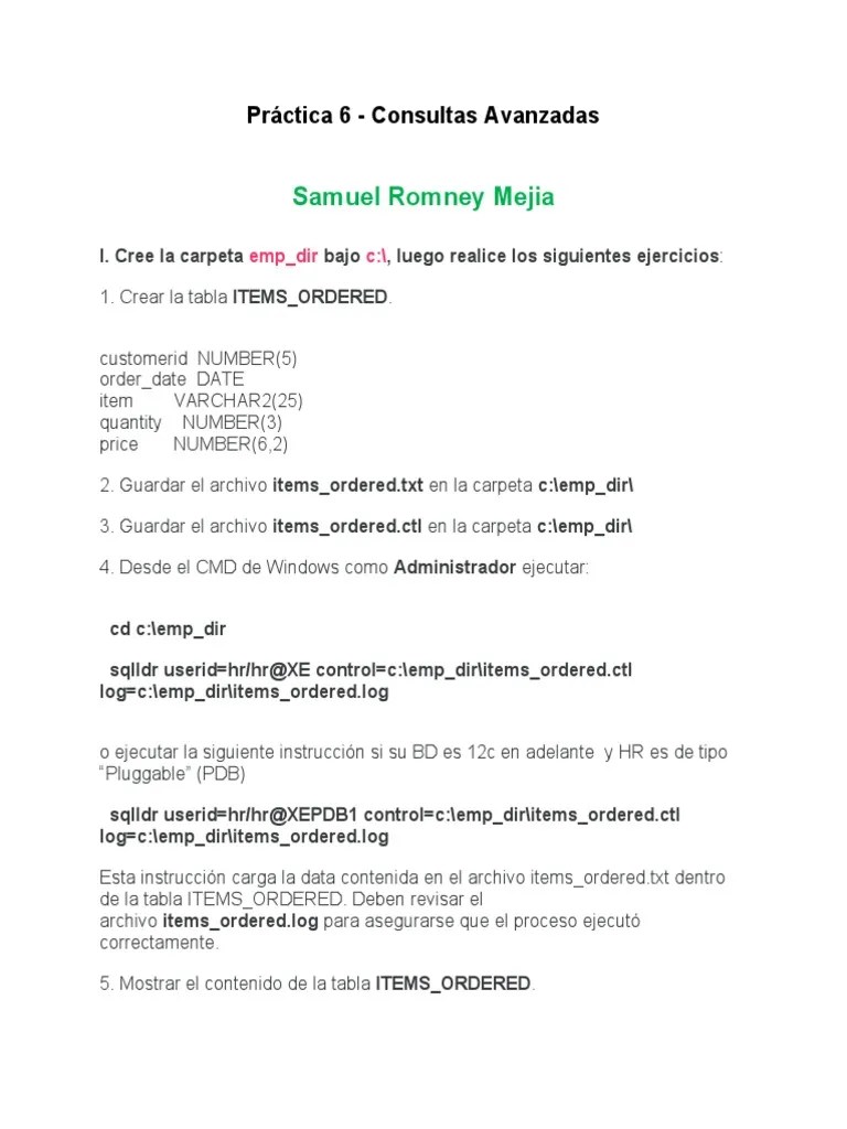 Práctica 6 | PDF | Informática Y Tecnología De La Información