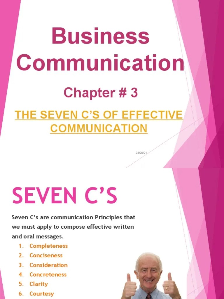 Business Communication: Chapter # 3 | PDF | Sentence (Linguistics ...