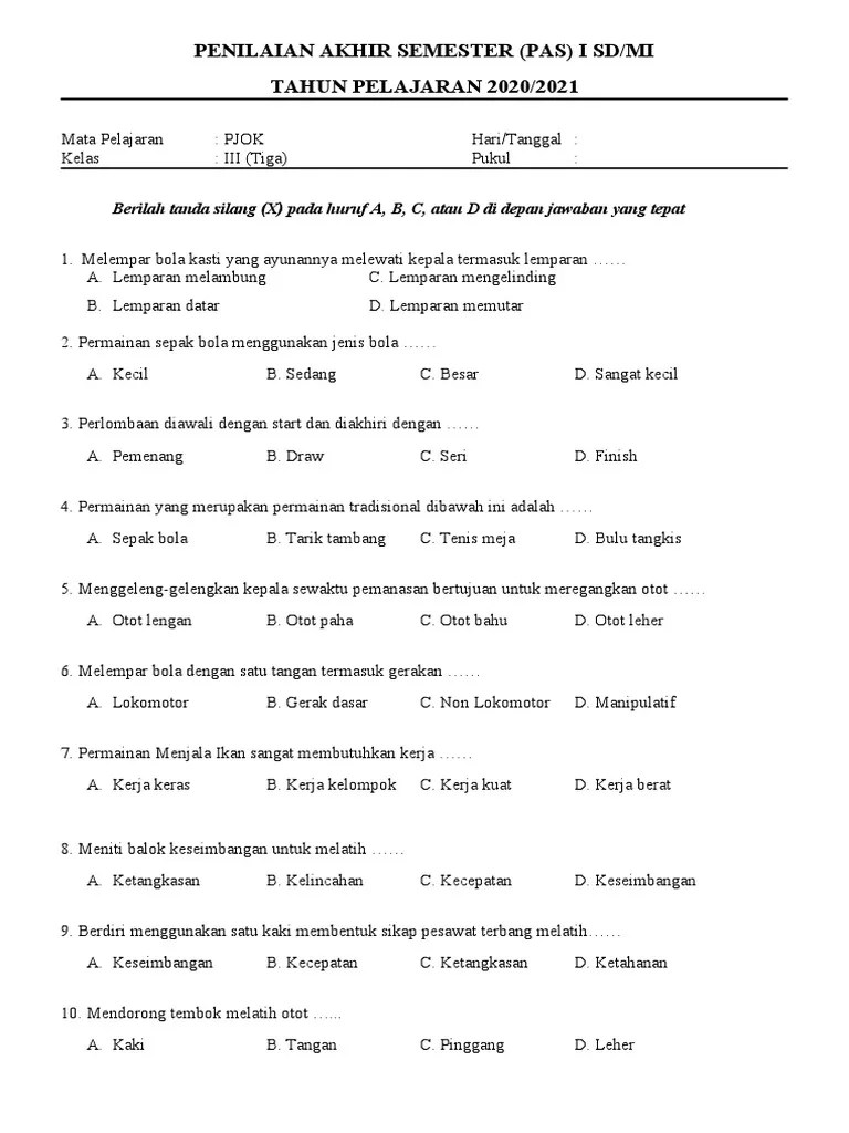 Kelas III (Tiga) | PDF