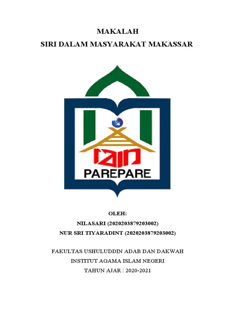 5-Makalah Siri Masyarakat Makassar | PDF