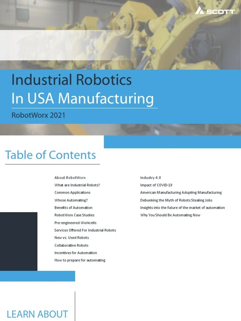 Industrial Robotics In USA Manufacturing E Book 2021 | Download Free ...