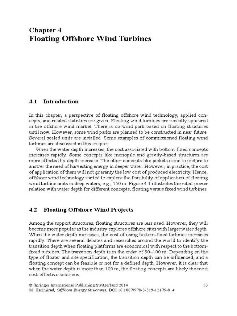 Floating Offshore Wind Turbines | PDF | Offshore Wind Power | Nature