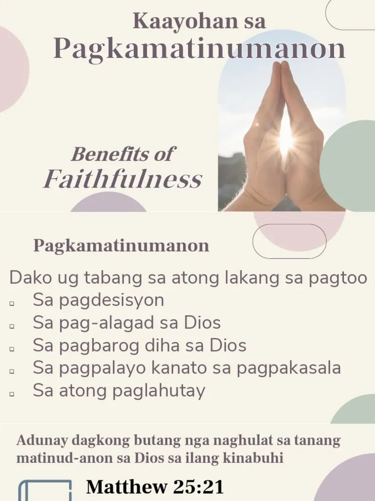 Benefits Of Faithfulness | PDF