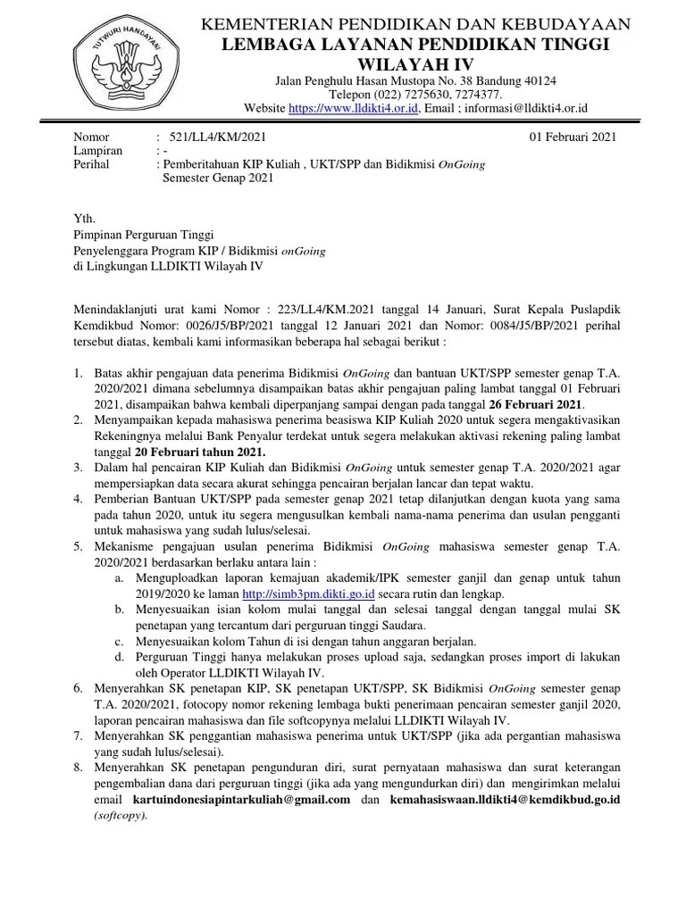 Pemberitahuan Pengumuman KIPK 2021 | PDF | Karier & Perkembangan | Ilmu Sosial