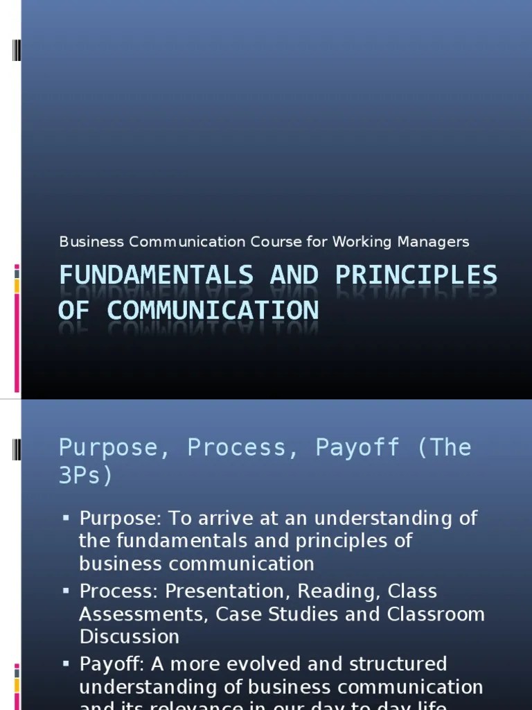 Fundamentals Of Business Communication | PDF | Communication | Cognitive Science