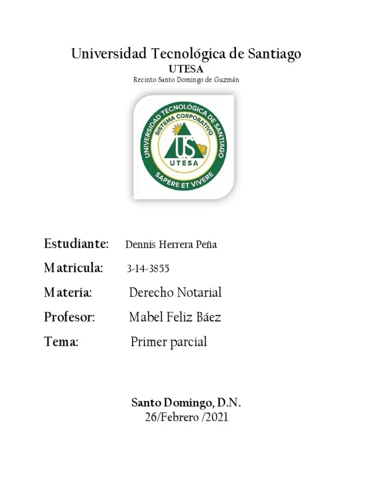 Primer Parcial De Notarial | PDF | Justicia | Crimen Y Violencia