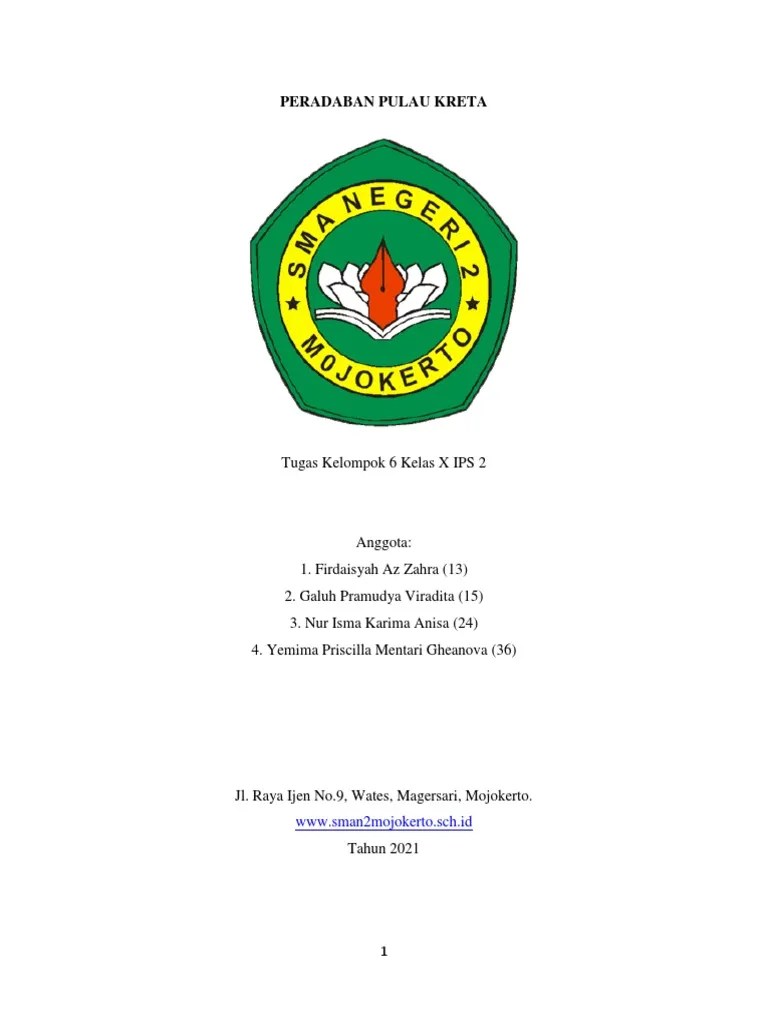 Makalah Peradaban Pulau Kreta | PDF | Ilmu Sosial