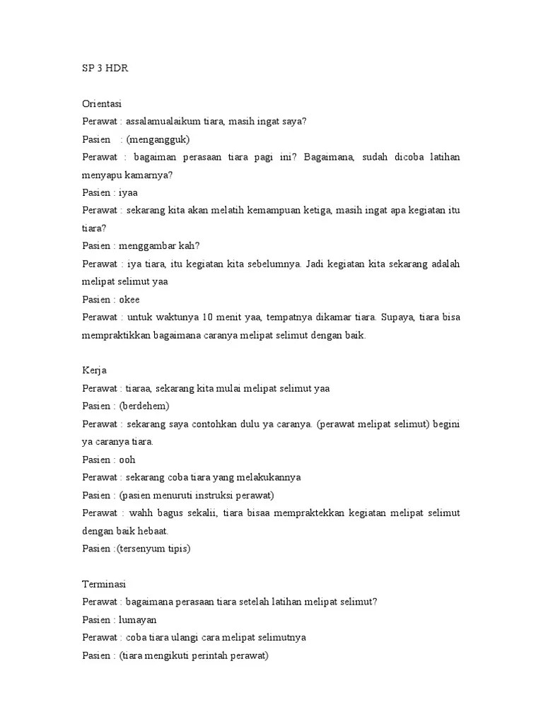 SP 3 HDR &amp; Halusinasi | PDF