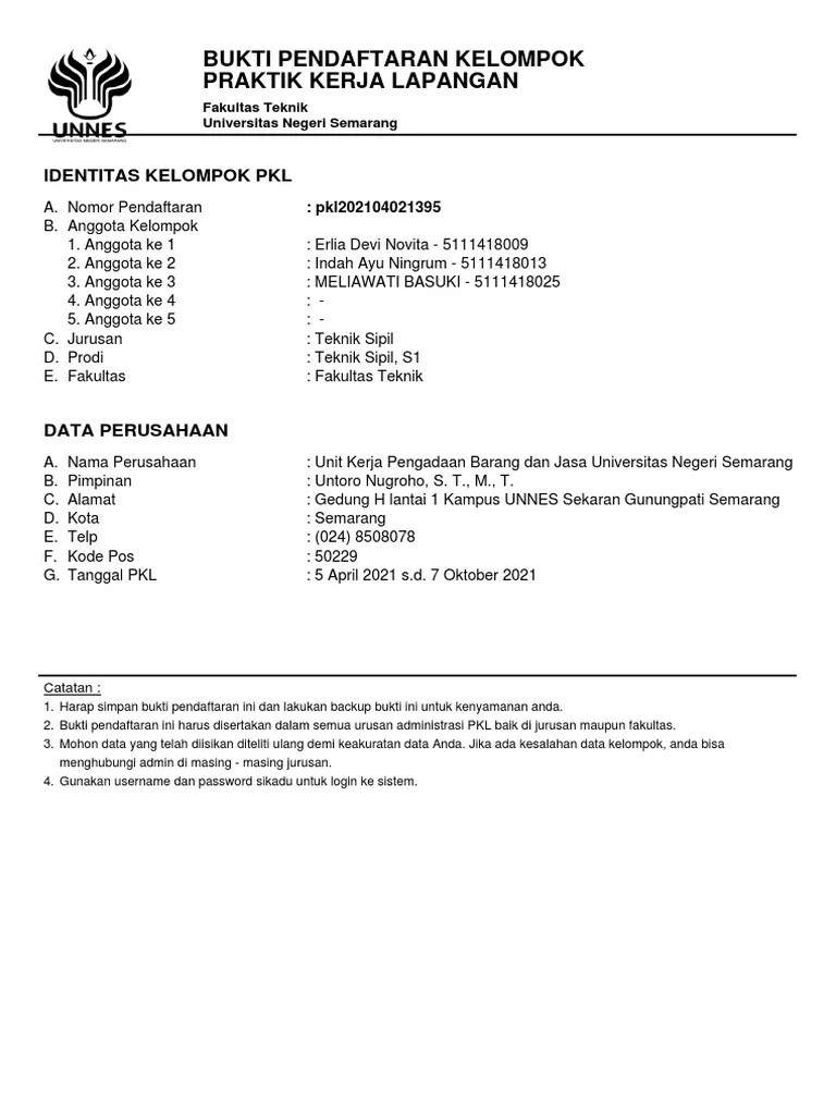 Bukti Pendaftaran | PDF