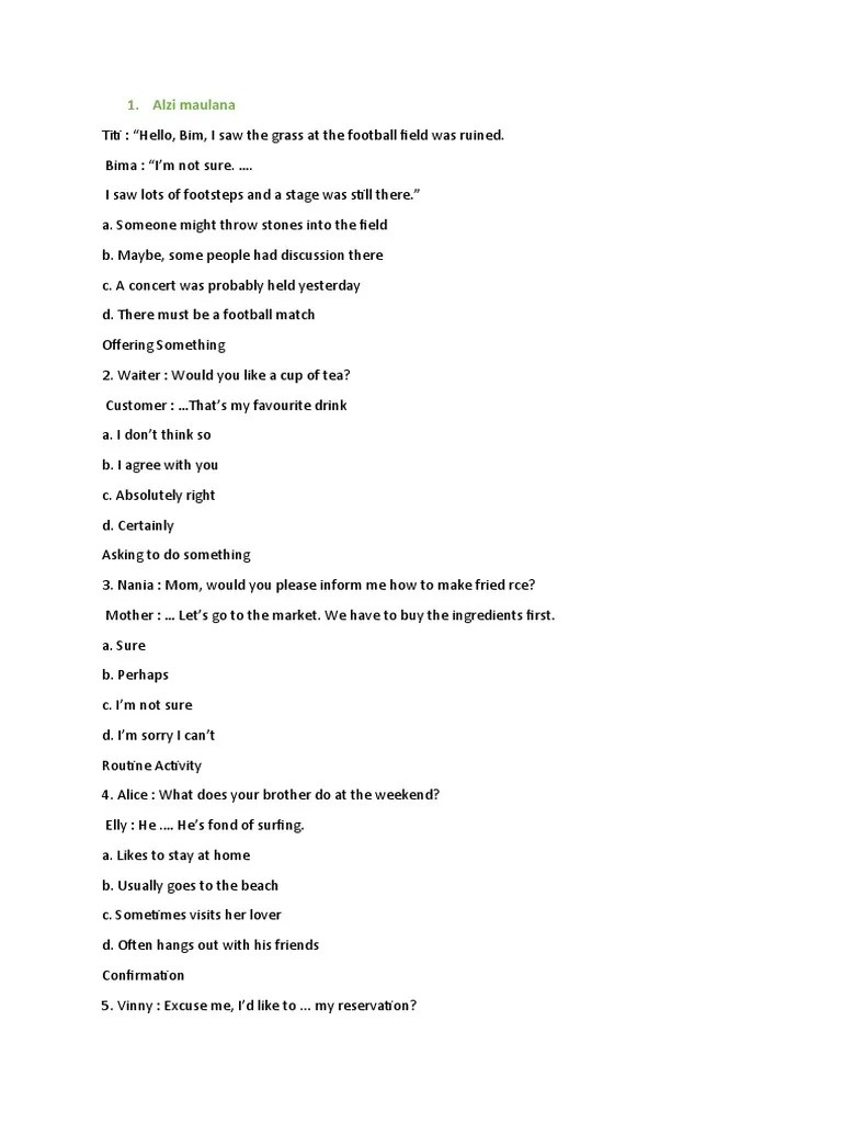 Susan is doing her homework. Bahasa Inggris Pdf Taste Nature