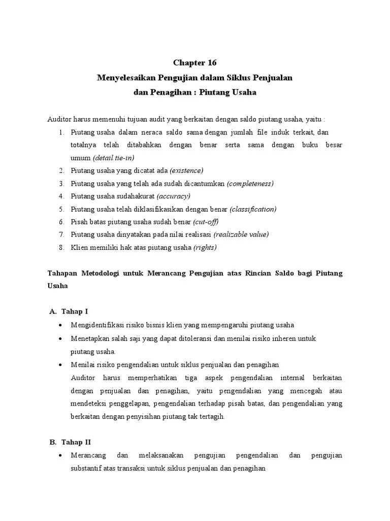 Tugas 2 Auditing II | PDF