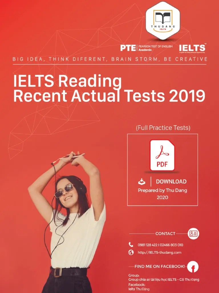 IELTS Reading Practice Test 01 With Answers (Full Test IELTS -THƯ ĐẶNG) | PDF | Nature | Wellness