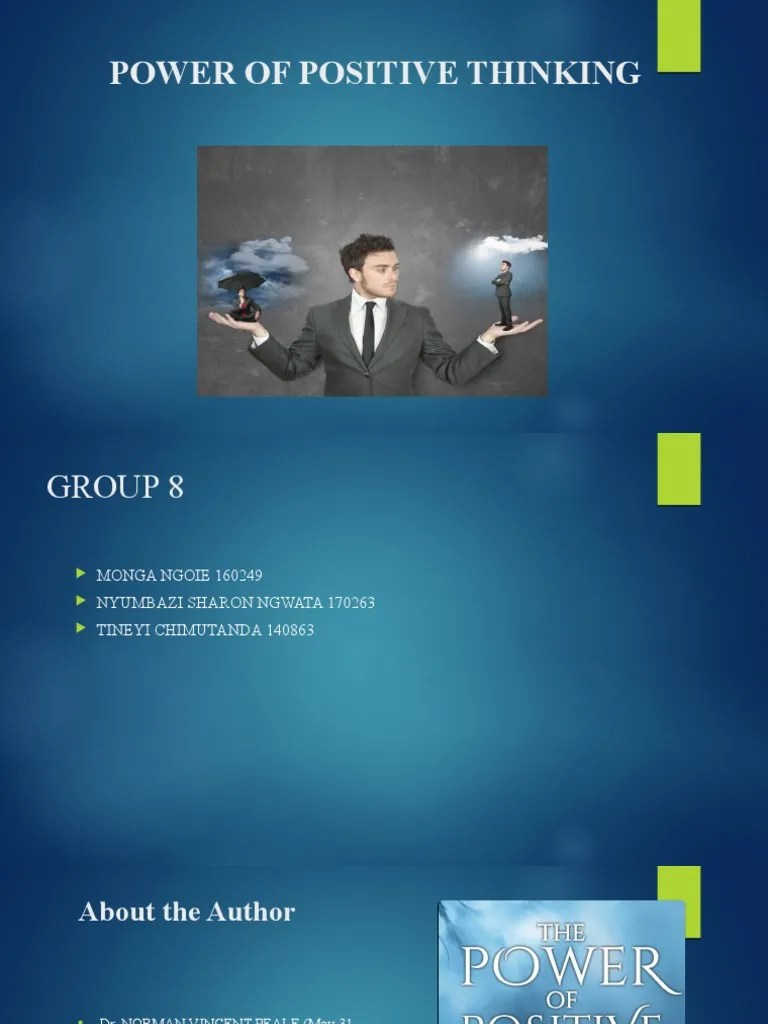 Power Of Positive Thinking | PDF | Optimism | Thought