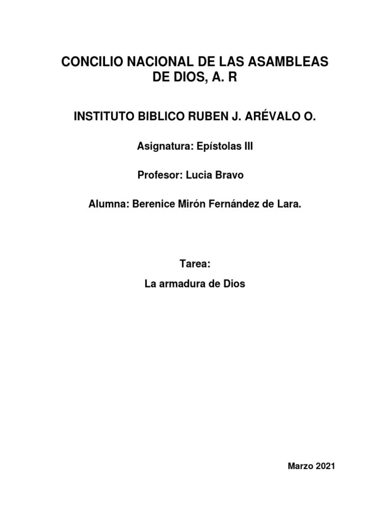 La Armadura De Dios | PDF | Salvación | Diablo