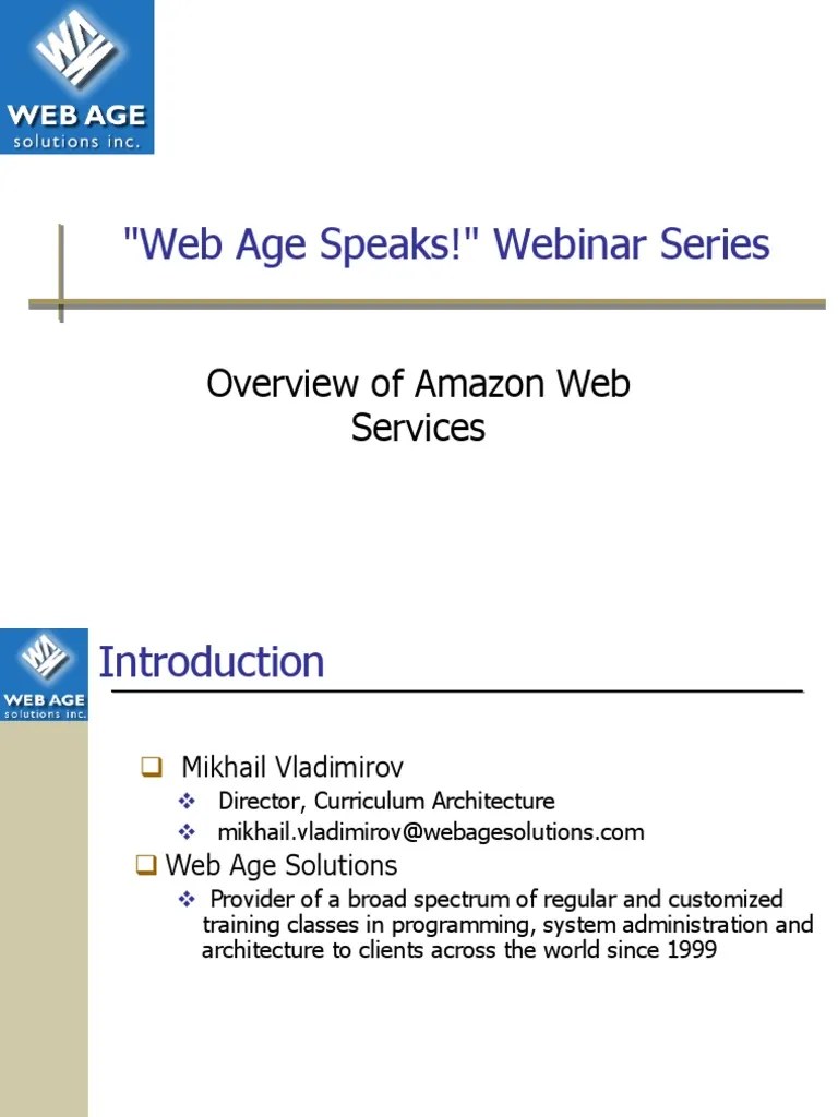 Overview Amazon Web Services | PDF | Amazon Web Services | Cloud Computing