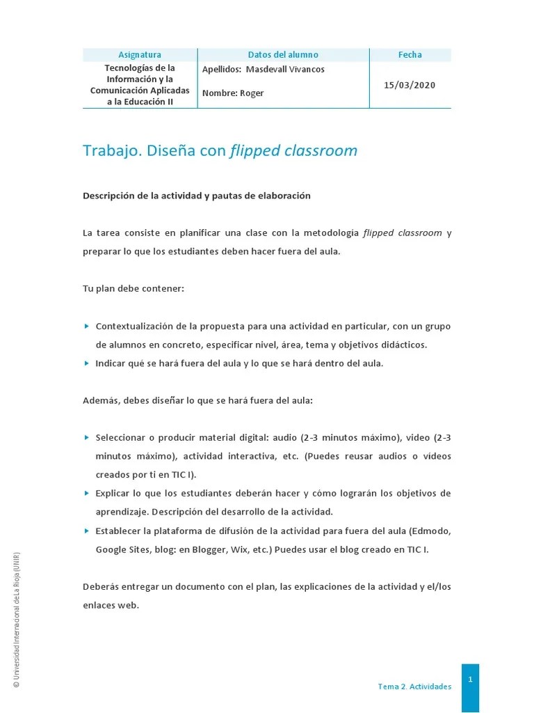 Flipped Classroom | PDF | Comunicación | Aprendizaje