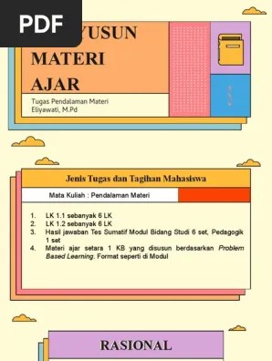 Alternatif contoh penerapan model pembelajaran berbasis masalah untuk mata. Materi Ajar Berbasis Masalah Pdf