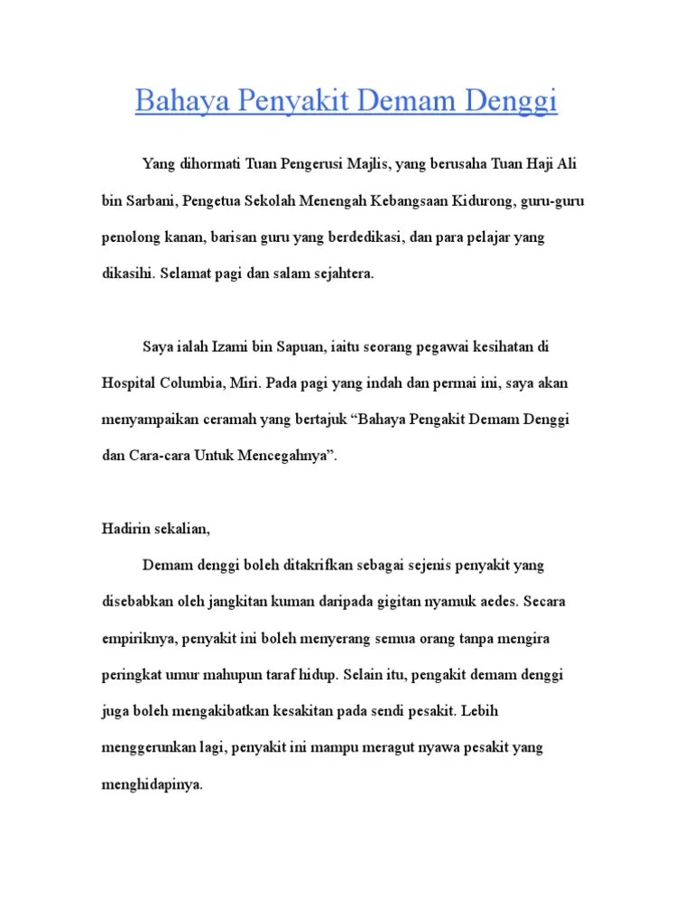 Karangan mencegah nyamuk aedes pdf. Bahaya Penyakit Demam Denggi Pdf