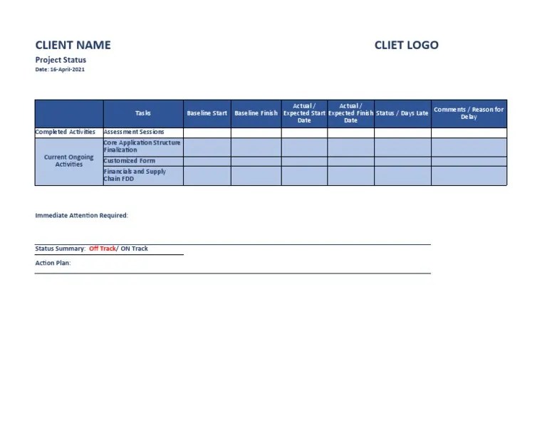 Erp Implementation Status Update Pdf