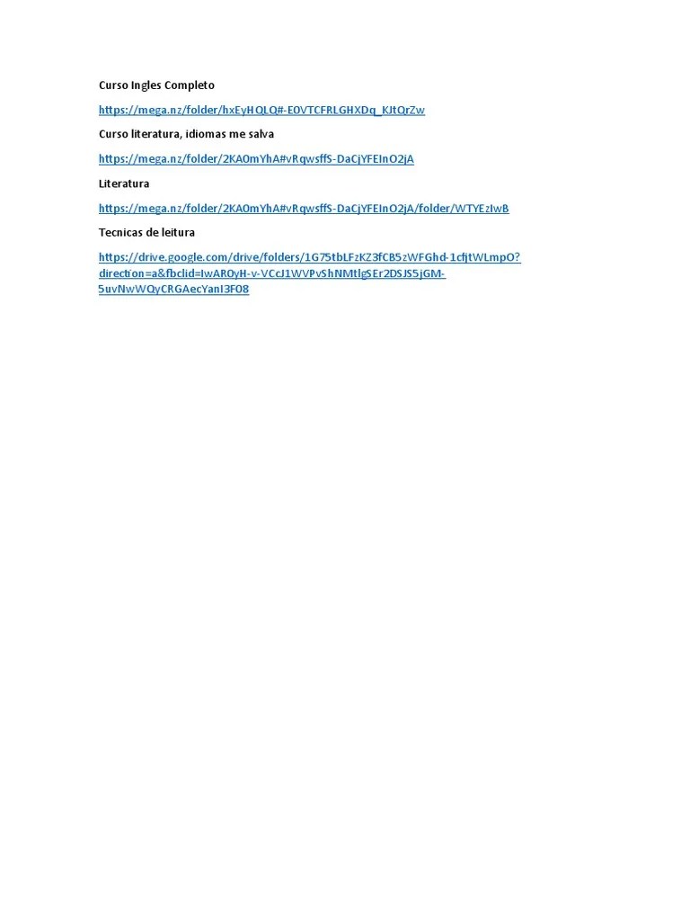 Curso Ingles Completo | PDF