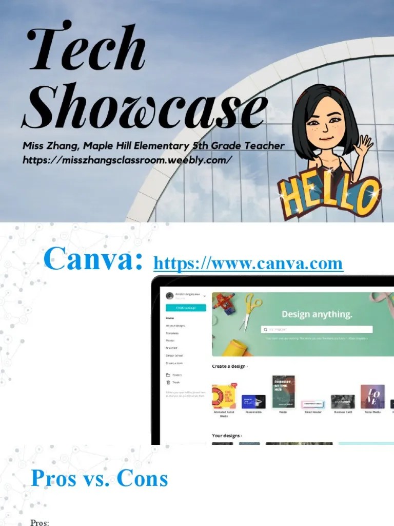 Technology Showcase Canva | PDF | Lesson Plan | Teaching