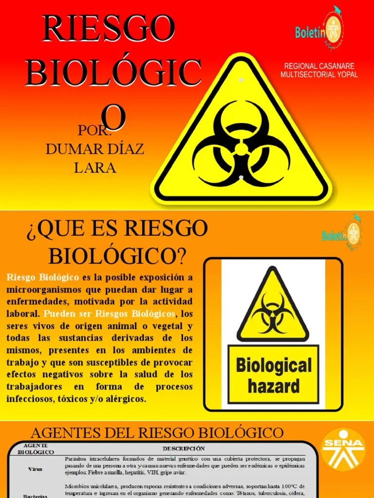 Riesgo Biologico | PDF | Enfermedades Y Trastornos | Inmunología