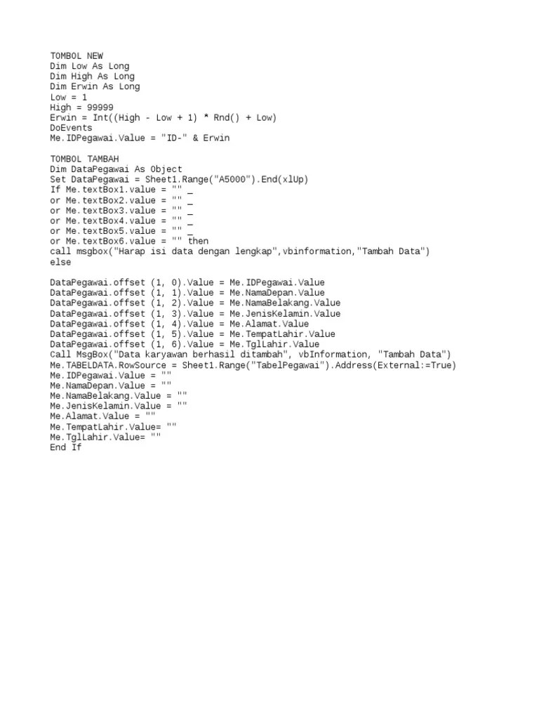 Input Data Tanggal Menggunakan Date Picker Dan Month View - Excel & Vba ...