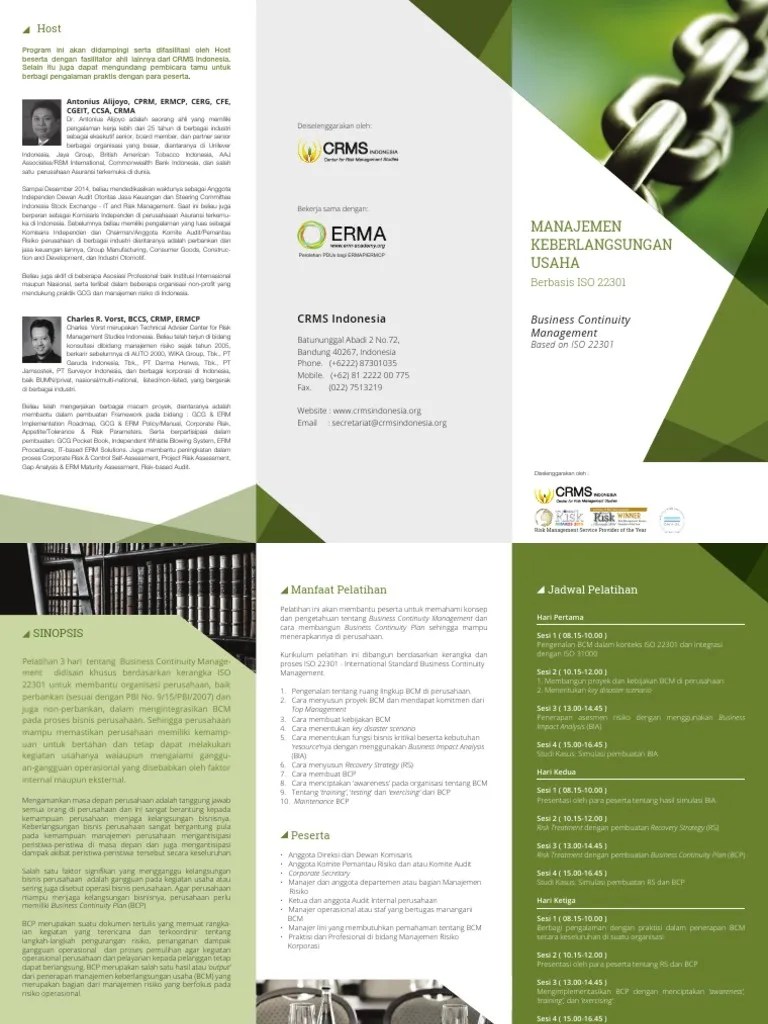 Brochure Business-Continuity-Management v1.3 | PDF