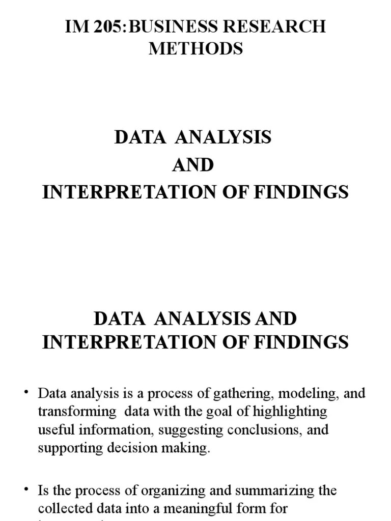 Data Analysis And Interpretation Of Findings | PDF | Statistical Hypothesis Testing | Statistics