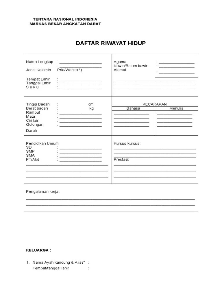 Tni Ad (Riwayat Hidup) | PDF