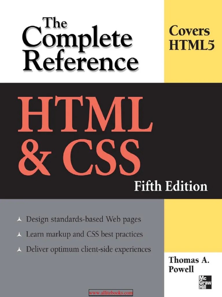 HTML And CSS The Complete Reference 5th Edition - Free PDF Book | PDF ...