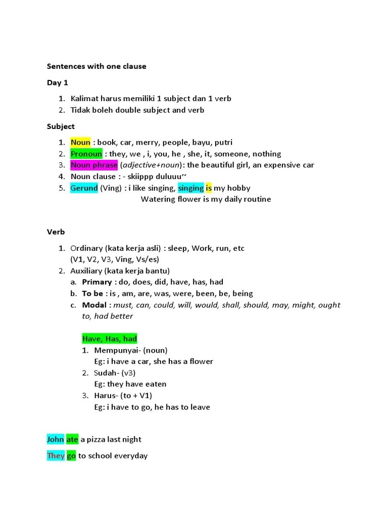 Day 1-13 Toefl | PDF | Predicate (Grammar) | Verb