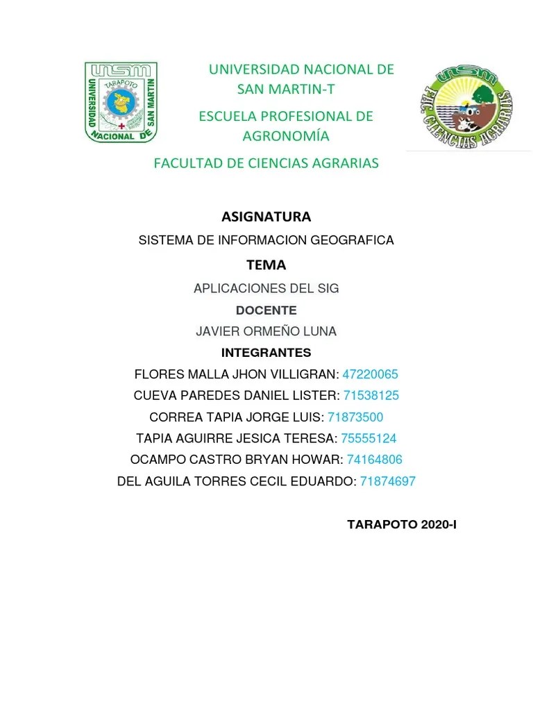 Aplicaciones Del SIG | PDF | Sistema De Información Geográfica | Naturaleza