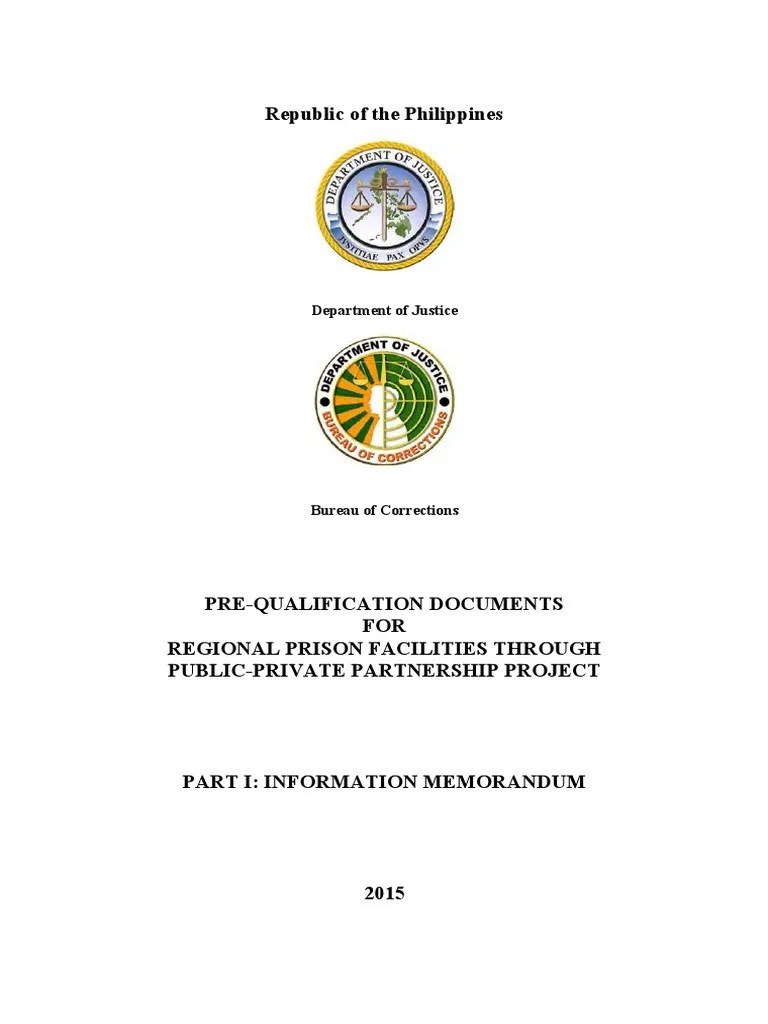 RFP PPP Project Information Memorandum 03062015 | PDF | Prison | Poverty