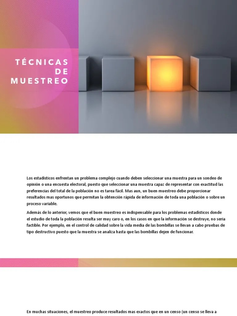 Tamaño De La Muestra | PDF | Muestreo (Estadísticas) | Determinación ...