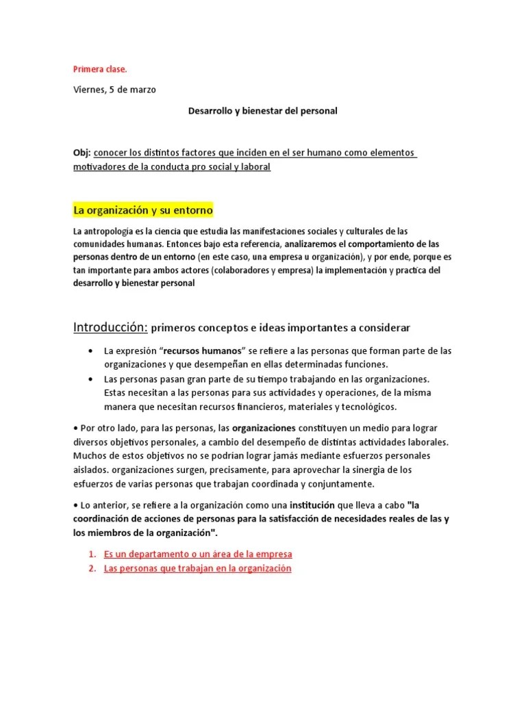 Desarrollo Y Bienestar Del Personal | PDF | Gestión De Recursos Humanos | Bienestar