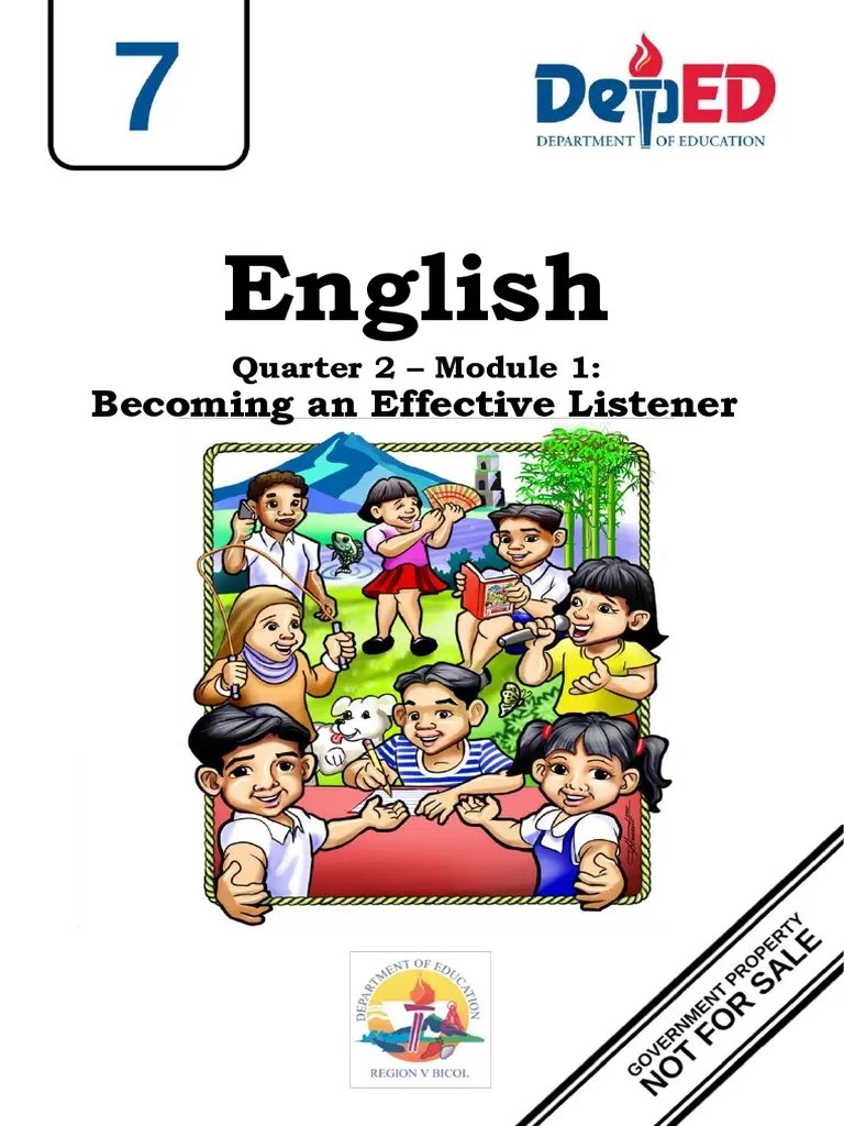 Eng 7 Q2 Module 1 REVISED | PDF | Reading Comprehension | Communication
