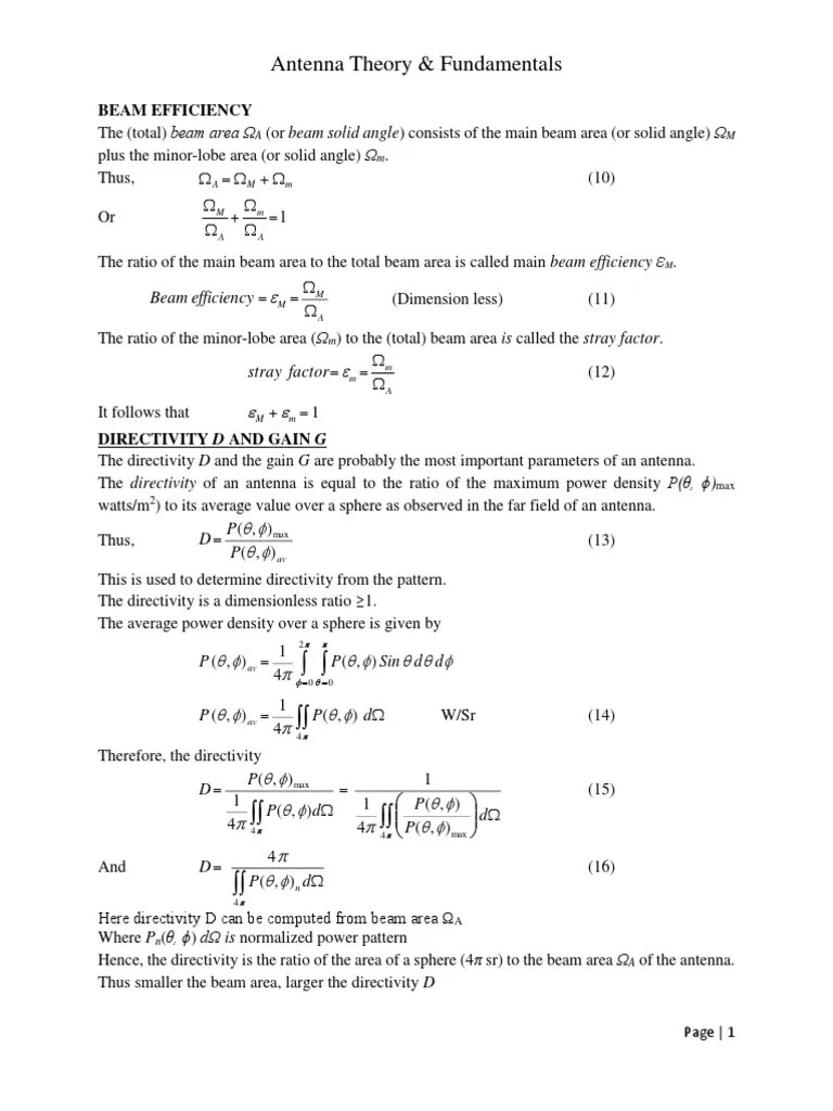 Chap5 Lecture2 | PDF | Antenna (Radio) | Electrical Engineering