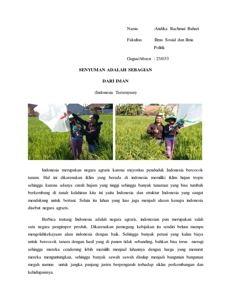 Indonesia Tersenyum - 23 - 033 - Andika Rachmat Bahari | PDF