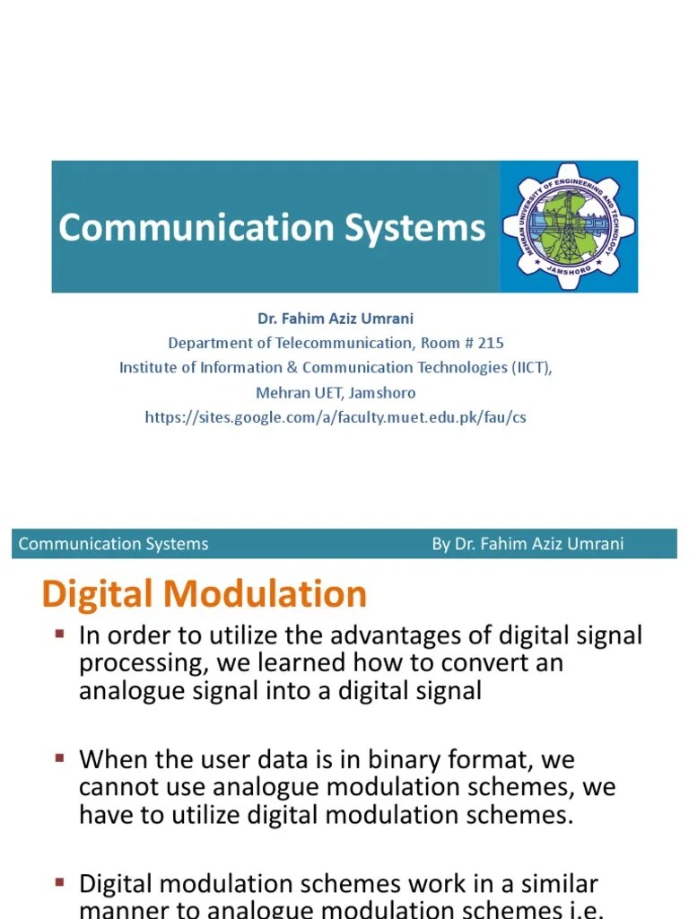 Unit05 Cs Digital Modulation | Download Free PDF | Modulation | Bit Rate