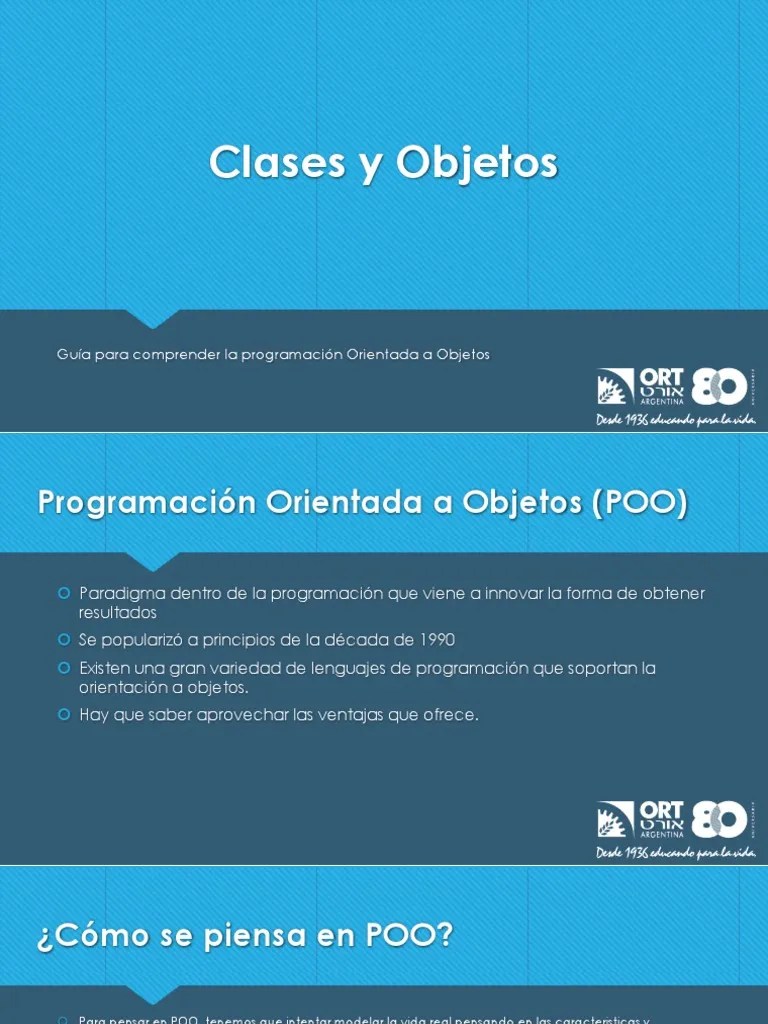 Clases Y Objetos C# | PDF | Objeto (informática) | Programación ...