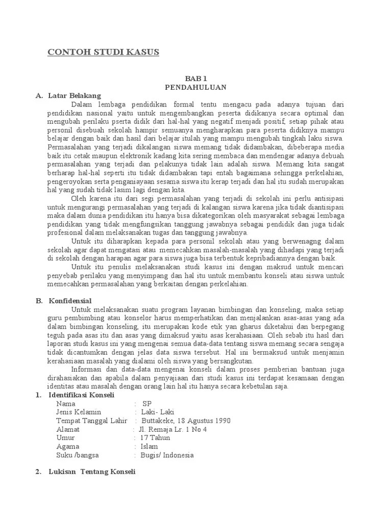Contoh Studi Kasus | PDF