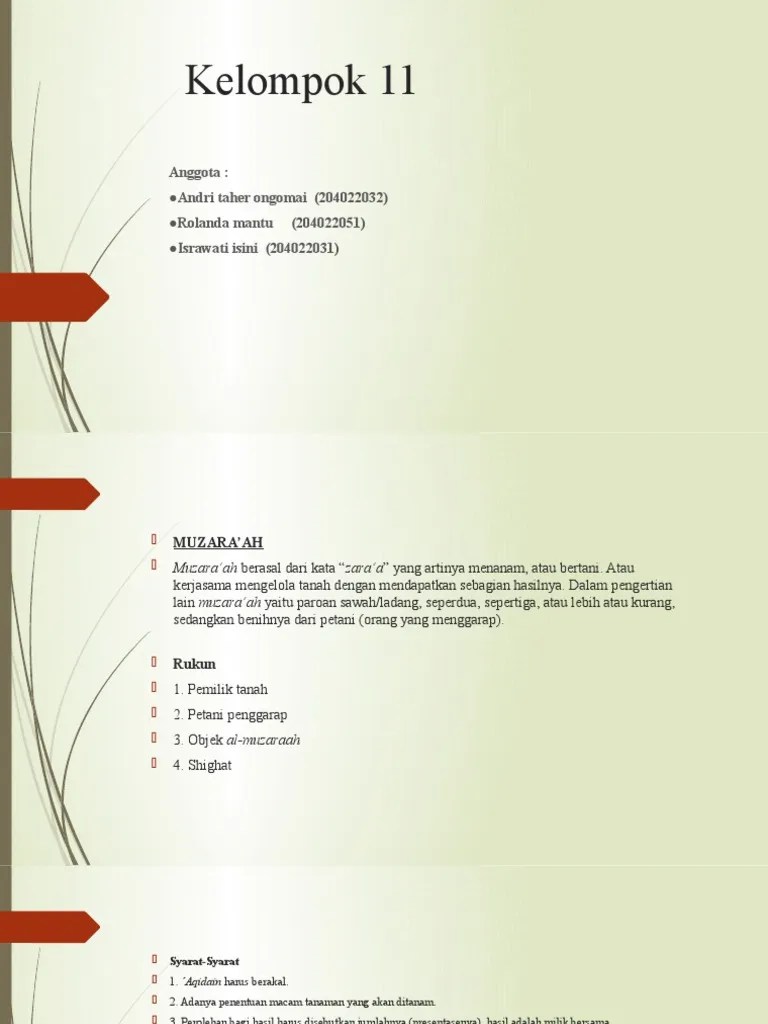 Fiqih Muamalah Kel XI