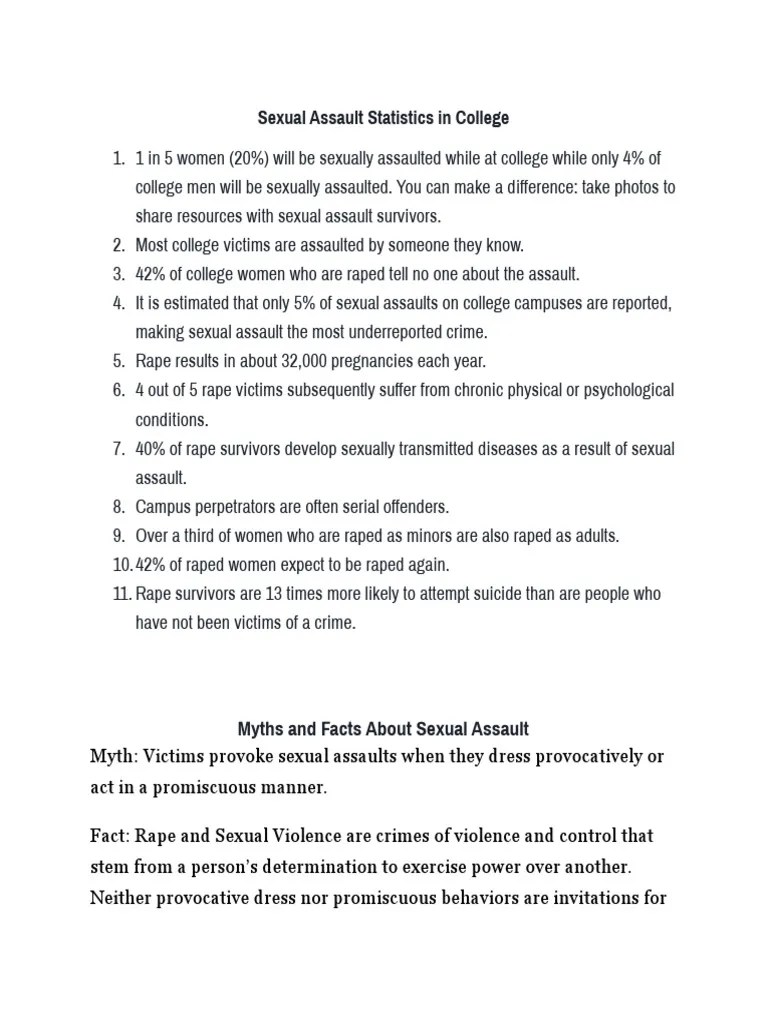 Sexual Assault Research 1 | PDF | Sexual Assault | Rape